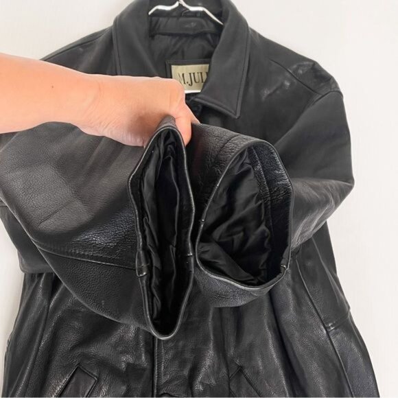 Wilson’s Leather M.Julian Black Leather Jacket Large - Picture 5 of 9